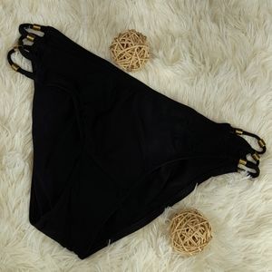 - Ella Moss Black Side Strap w/beads Bikini bottom